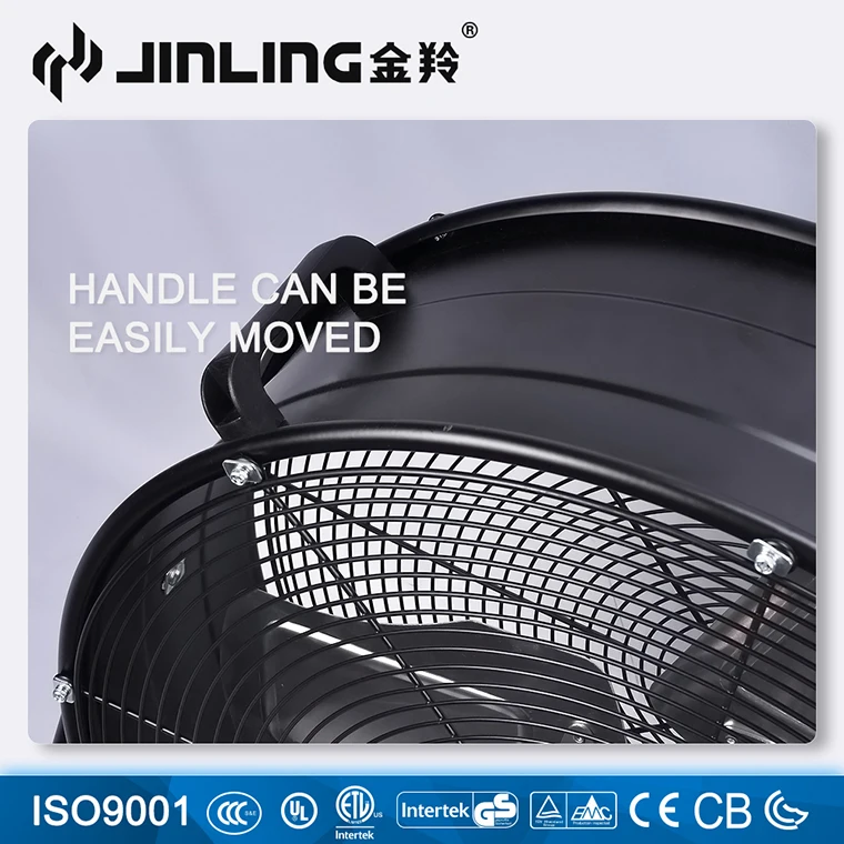24'' 600mm Portable Quiet Heavy Duty Garage Cool air Shop Warehouse Industrial Blower Drum Fan 110V 120V