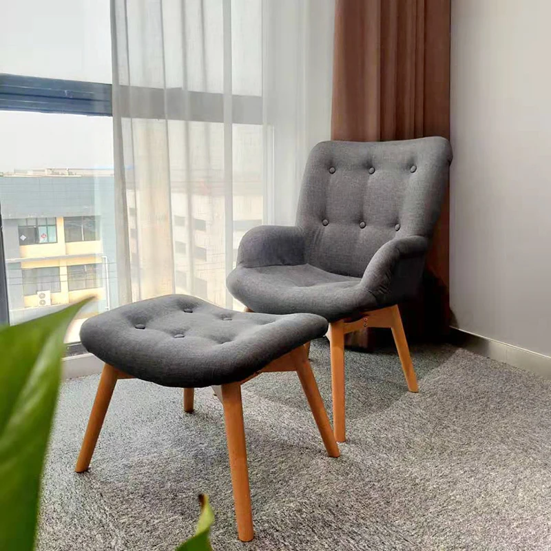 High Back Sitting Furniture Modern Leisure Recliner Sofa Chair Wingback Wing Back Accent Chair Fabric,fabric Modular 100pcs