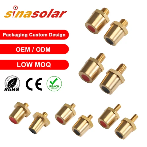 Brass and zinc alloy battery terminals and wire terminals