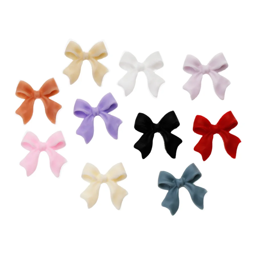 Summer Girl Resin Butterfly Bow Nail Art Decoration Jap Style Nail ...