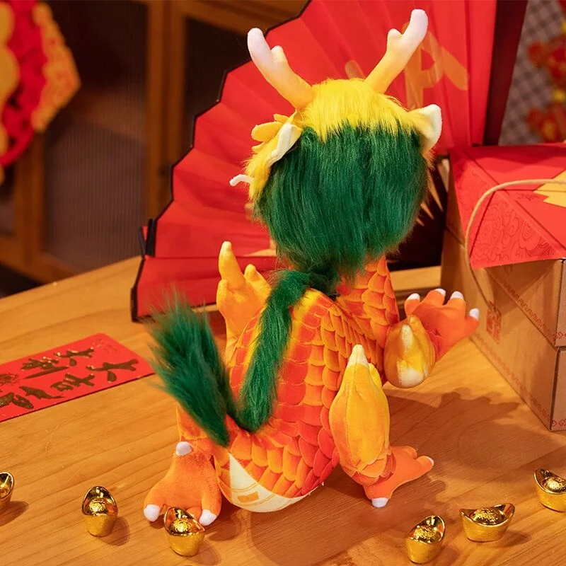 Factory Direct Year of the Dragon Mascot Long Chenchen Doll 2024 Spring Festival Gala Doll Plush Toy