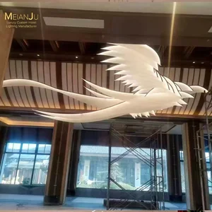 Modern Luxury Acrylic Chandelier New Design Phoenix Shape Indoor Dining & Living Room Lighting-for Hotel Use