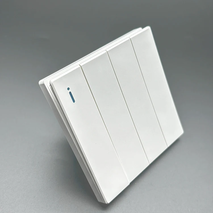 VNX 2025 New Arrival Years OEM ODM Factory 4 Gang 1 Way/2 Way Gang Led Light Wall Switches for Dubai, Saudi Arabia