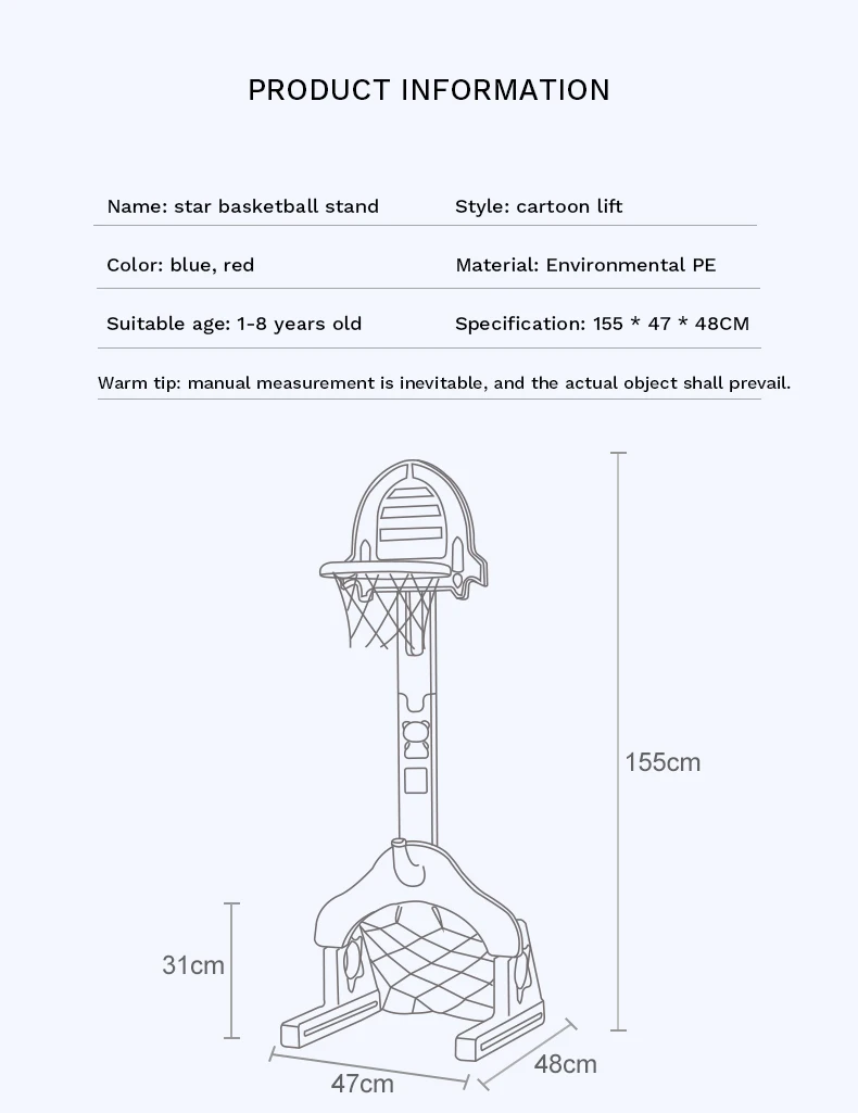 Home Kids Toys Toddler Plastic Custom Portable Mini Set Indoor Basketball Hoop Stand