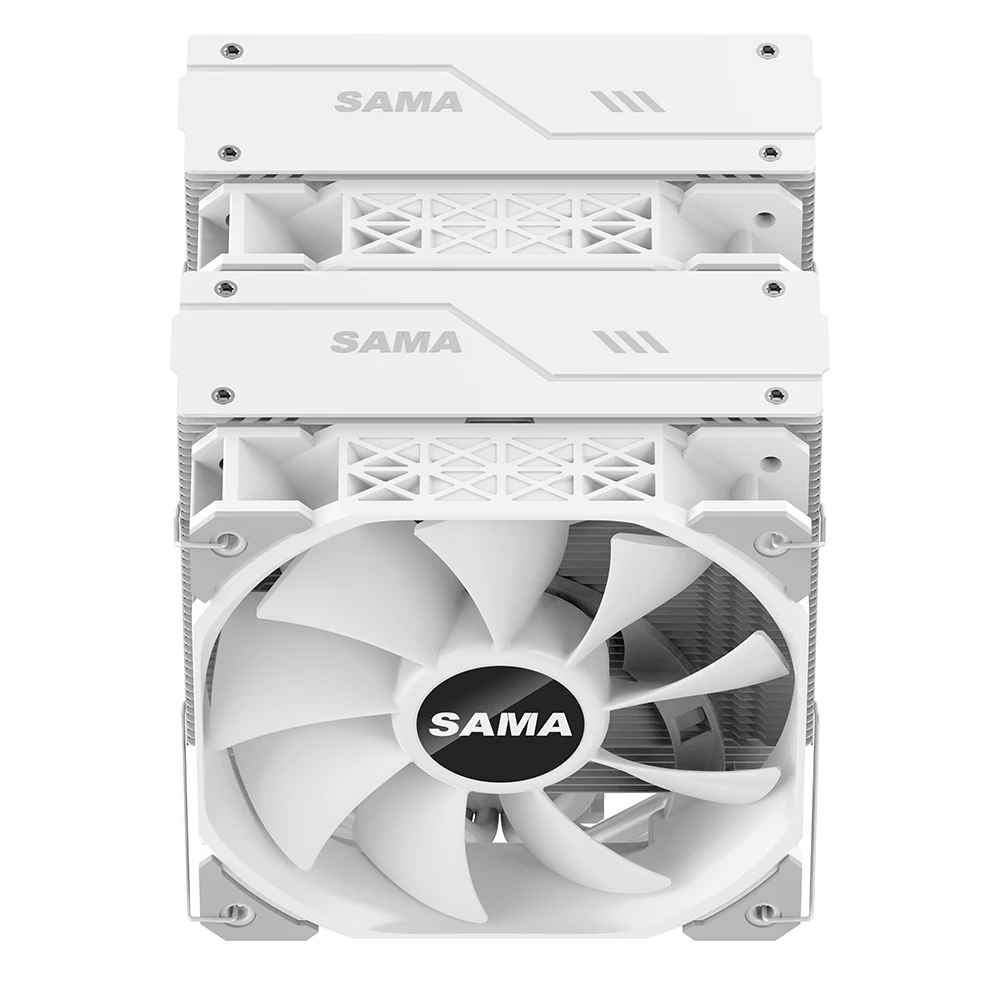 SAMA AM4 AM5 Cpu Heatsink Cooler Strong Functional Fan Double Fan Cooler Cpu Processor Cooling