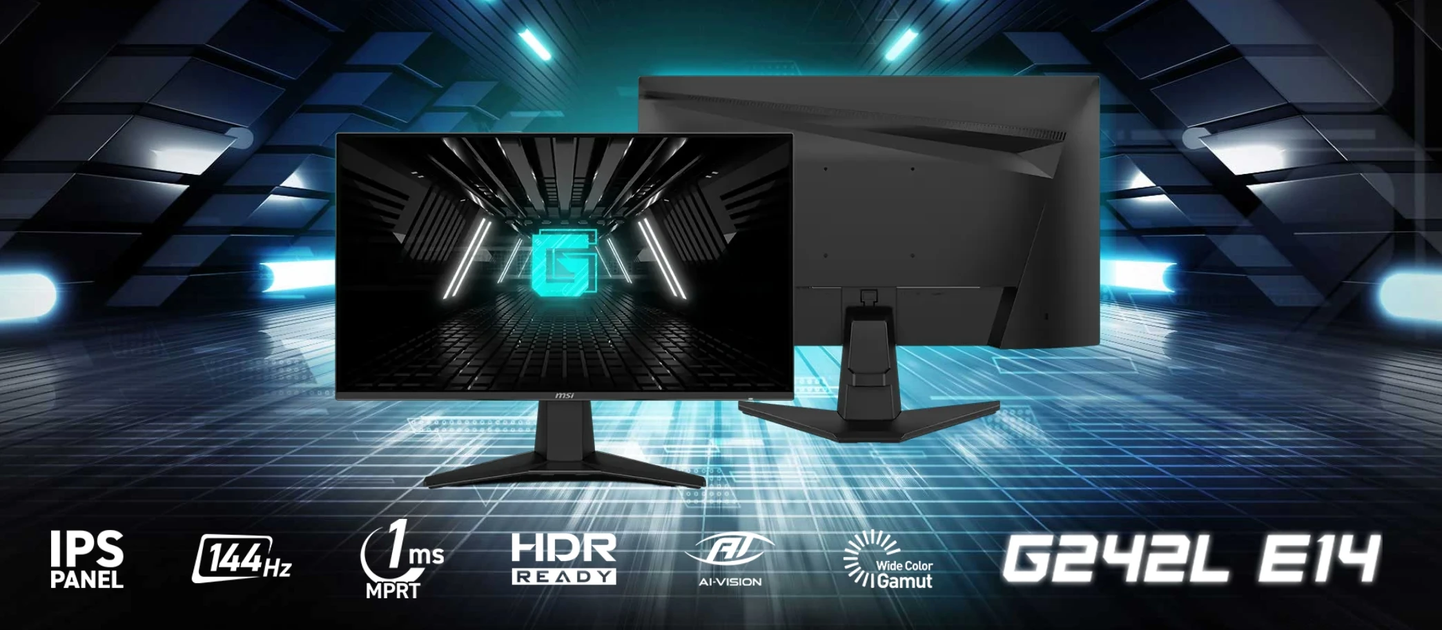 MSI G242L E14 23.8インチ IPS モニター FHD 144Hz ゲーミングモニター