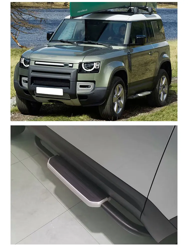 Factory Outlet Other Exterior Accessories Car Door Step Running Boards for Land Rover Defender 90 Boards Side Steps manufacture