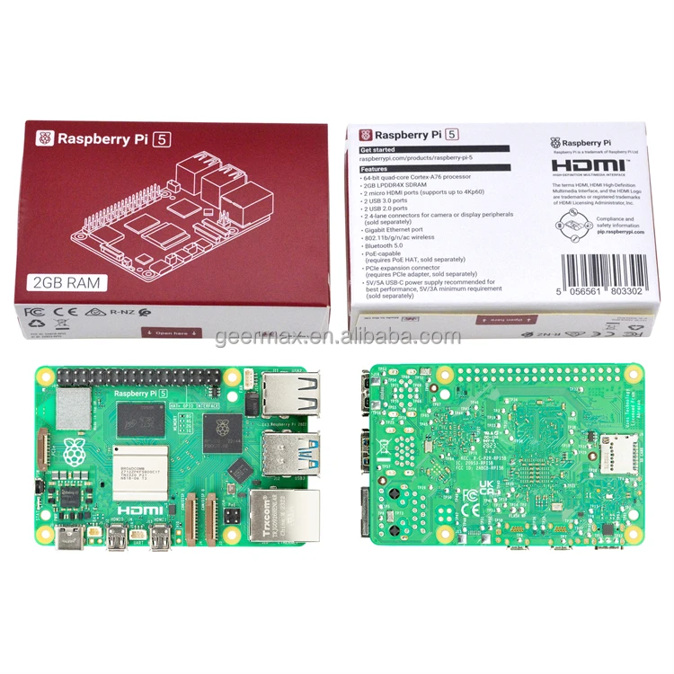 Raspberry Pi 5 8GB - Powerful Development Board & Accessories