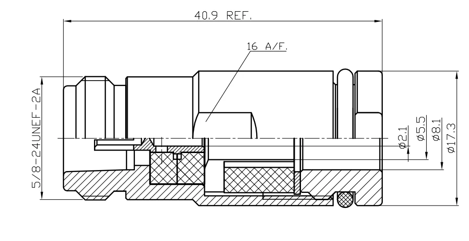 product ultramodern made in china factory price 50 ohm 13 max coaxial connectors rf n female clamp for mp ultraflex7 cable-5
