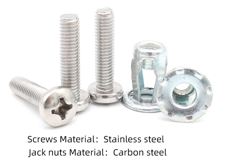 Jack Nut M6*25mm 1/4inch Unc Carbon Steel Rivet Nuts And Ss Screws ...