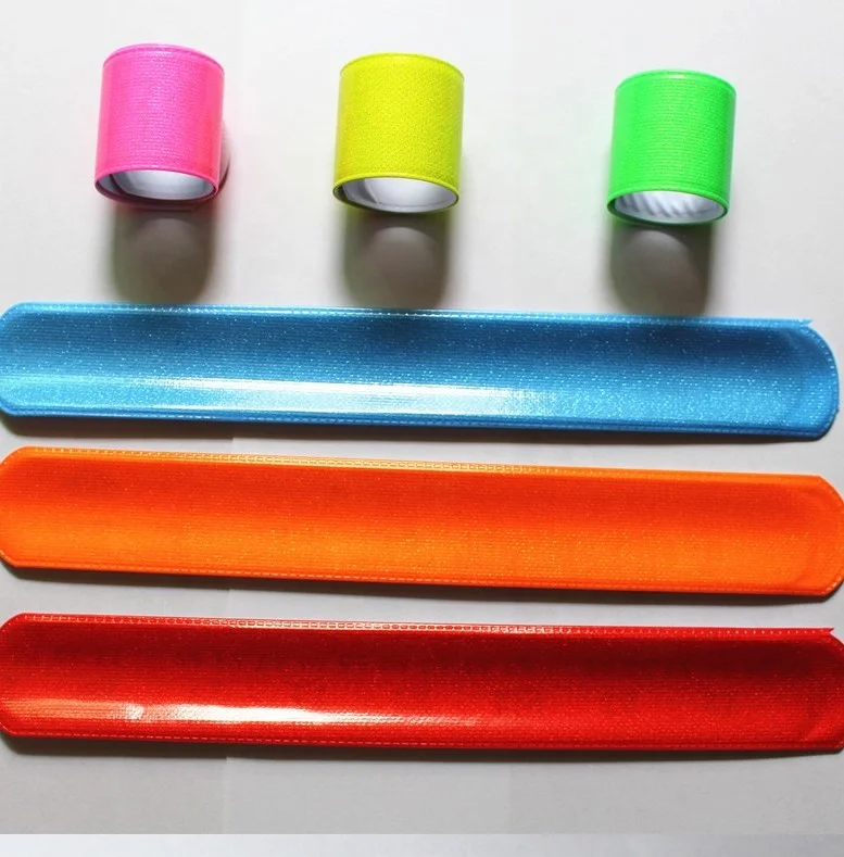 Smile Face Reflective Magic Ruler Slap Band Bracelets
