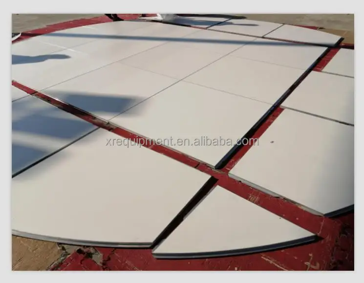 Interlocking Portable Black And White Paint Matte Finish Dance Floor