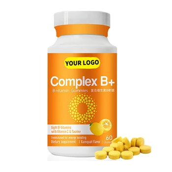 OEM Wholesale Complex Vitamin B 12 Tablets Caplets Dietary Supplements for Adults and Teenagers Not for Newborns