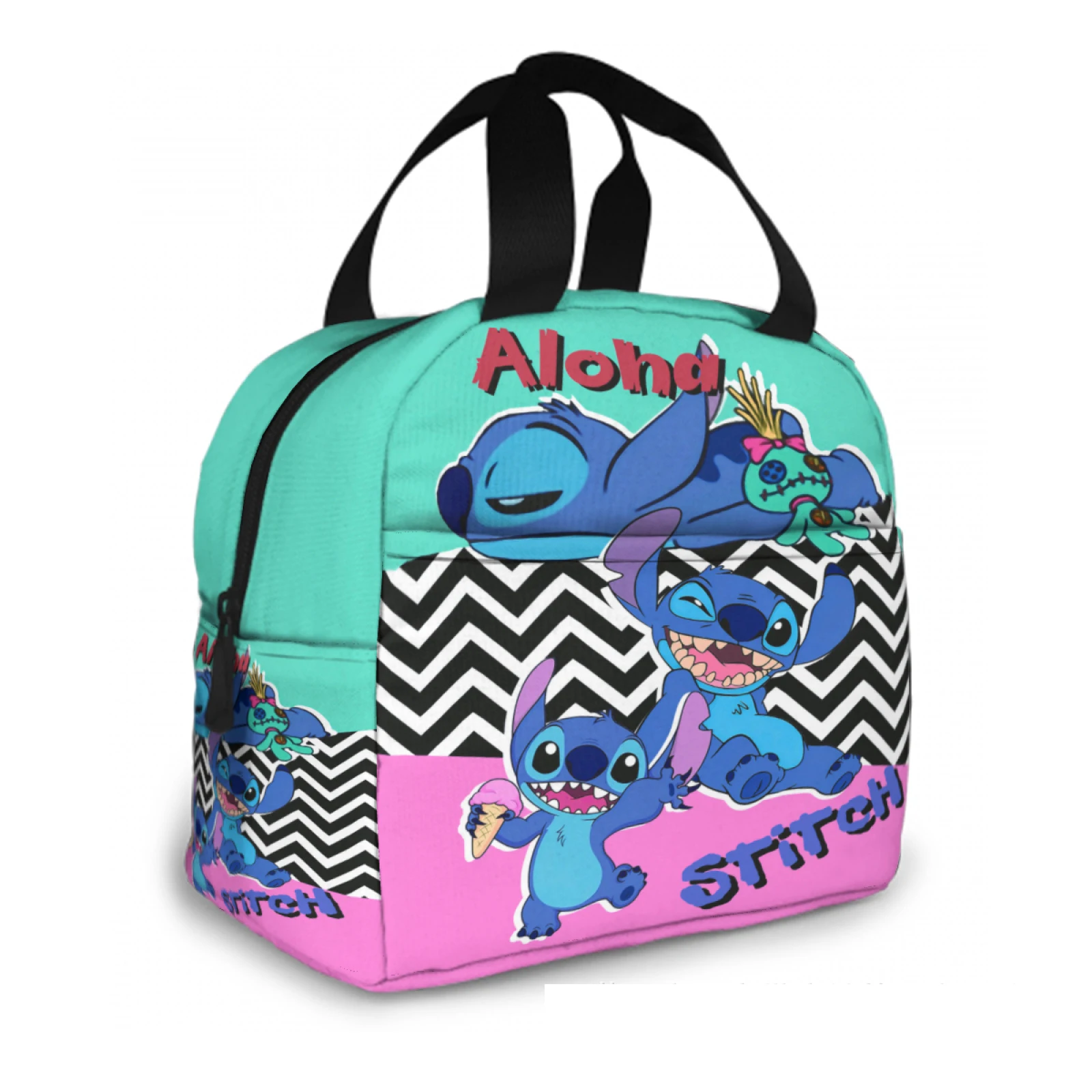 Stitch Series Insulation Lunch Bag Cute Waterproof Thermal Lunch Bag ...