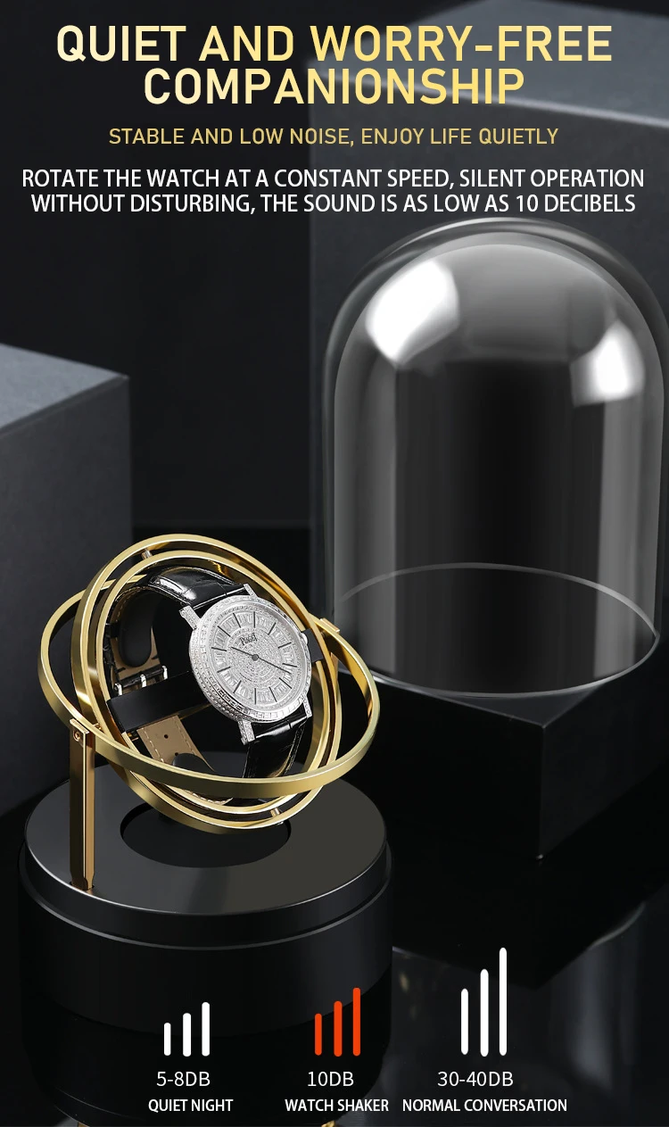 Watch Safe Box SANYIN Automatic Glass Luxury Watch Safe Box - Single Gyro