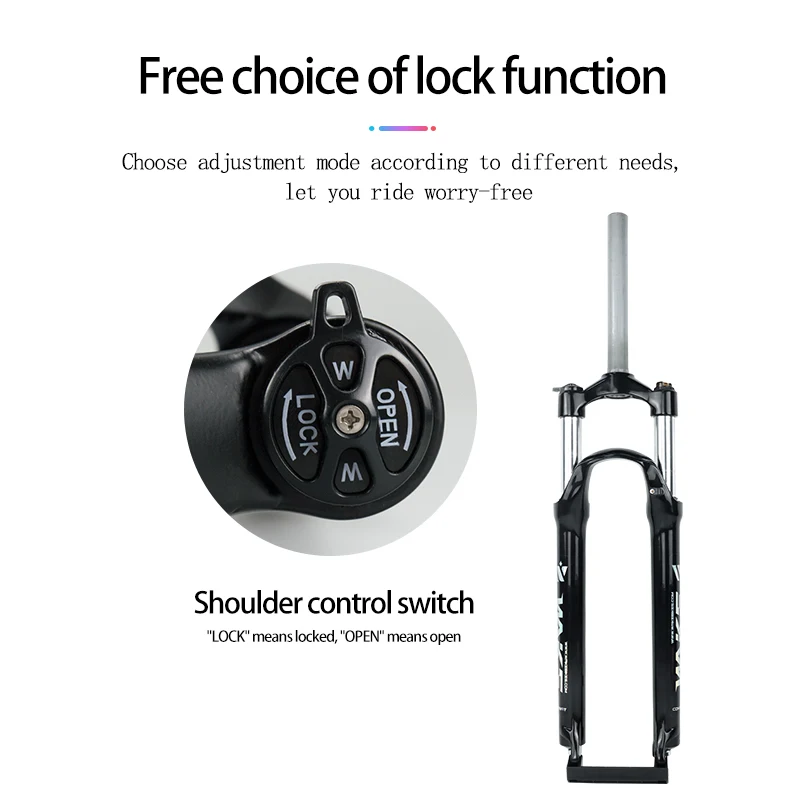 Forcella Ammortizzata Per Mountain Bike Da 20 Pollici - Regolabile E Bloccabile Per Bici Pieghevoli - Foto 10