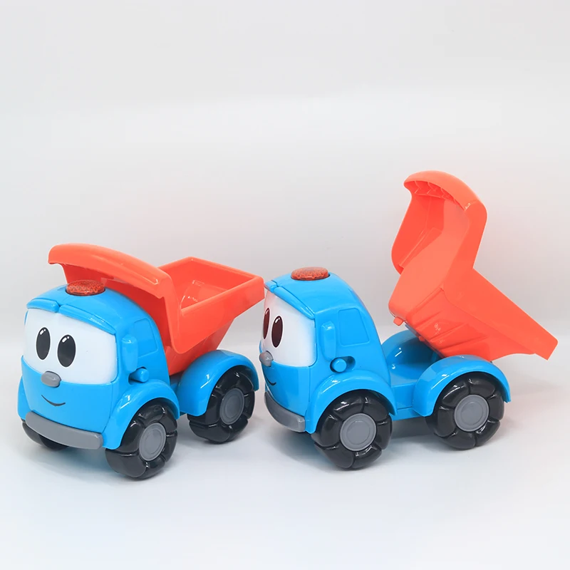 PG1900 Russian Small Truck Leo with 8 Russian Songs Farmer's Cart Pull up Cart Model Sliding Toy