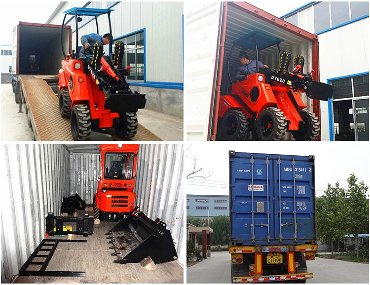 Hydrostatic Hydraulic Mini Wheel Loader DY620 Ce, Fops & Rops Certified ...