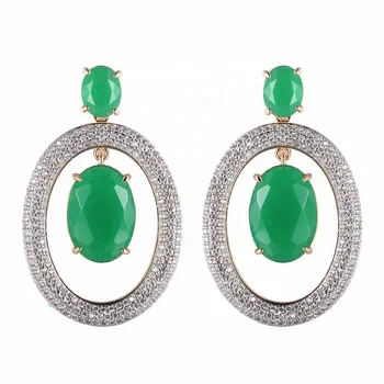 crystal earring gold earring models indian crystal jewellery