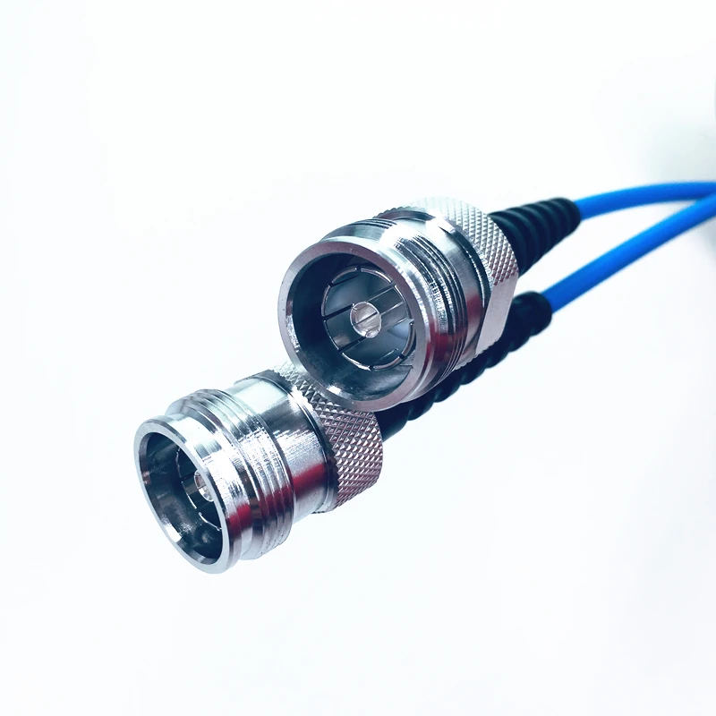 Low PIM RG402  SM141 Conformable Semi-Rigid Coax RF Jumper Cable Assembly With 4.3-10 Connector