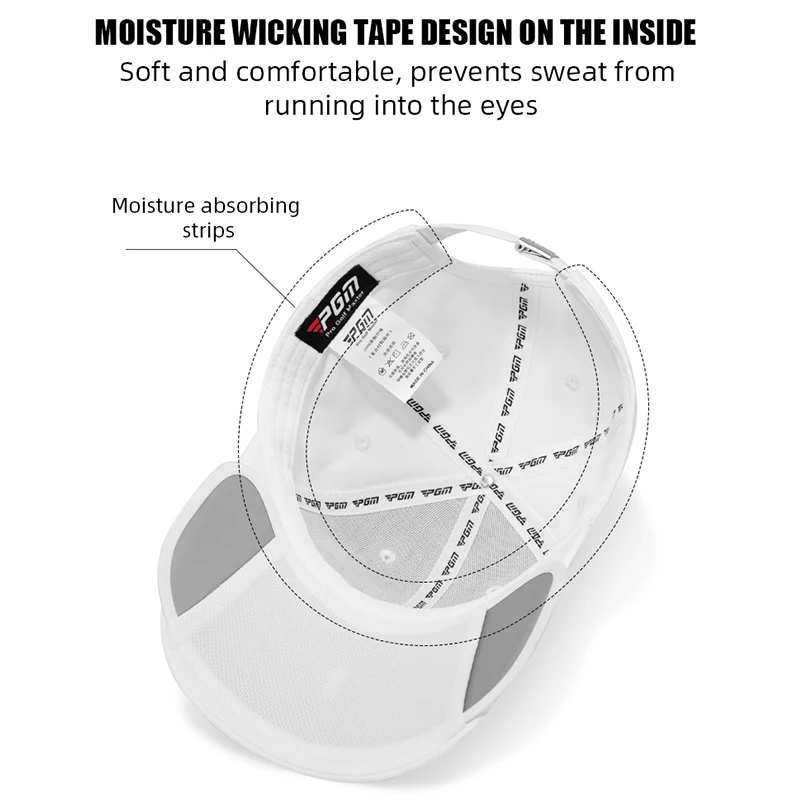 Pgm Mz054 Fully Customizable Golf Hats Black Rope Golf Hats With Custom