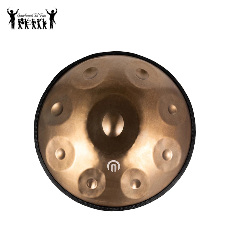 Gawharet ElFan высокого качества 22 Дюйма 9 нот D Kurd handpan drum NP серии ударные инструменты музыкальные с сумкой