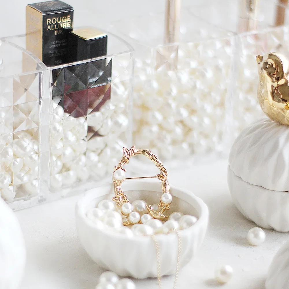 Скандинавская Золотая керамическая шкатулка для хранения ювелирных изделий в виде животных, ожерелье, кольцо, серьги, настольный мини-органайзер для макияжа