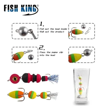 Cheery FISHKING ABS Carp Insect Foam Hook Artificial Hard Bait Freshwater Casting Bottom Fishing Ocean Beach Fishing Lead Model – Hard Lure – view 5