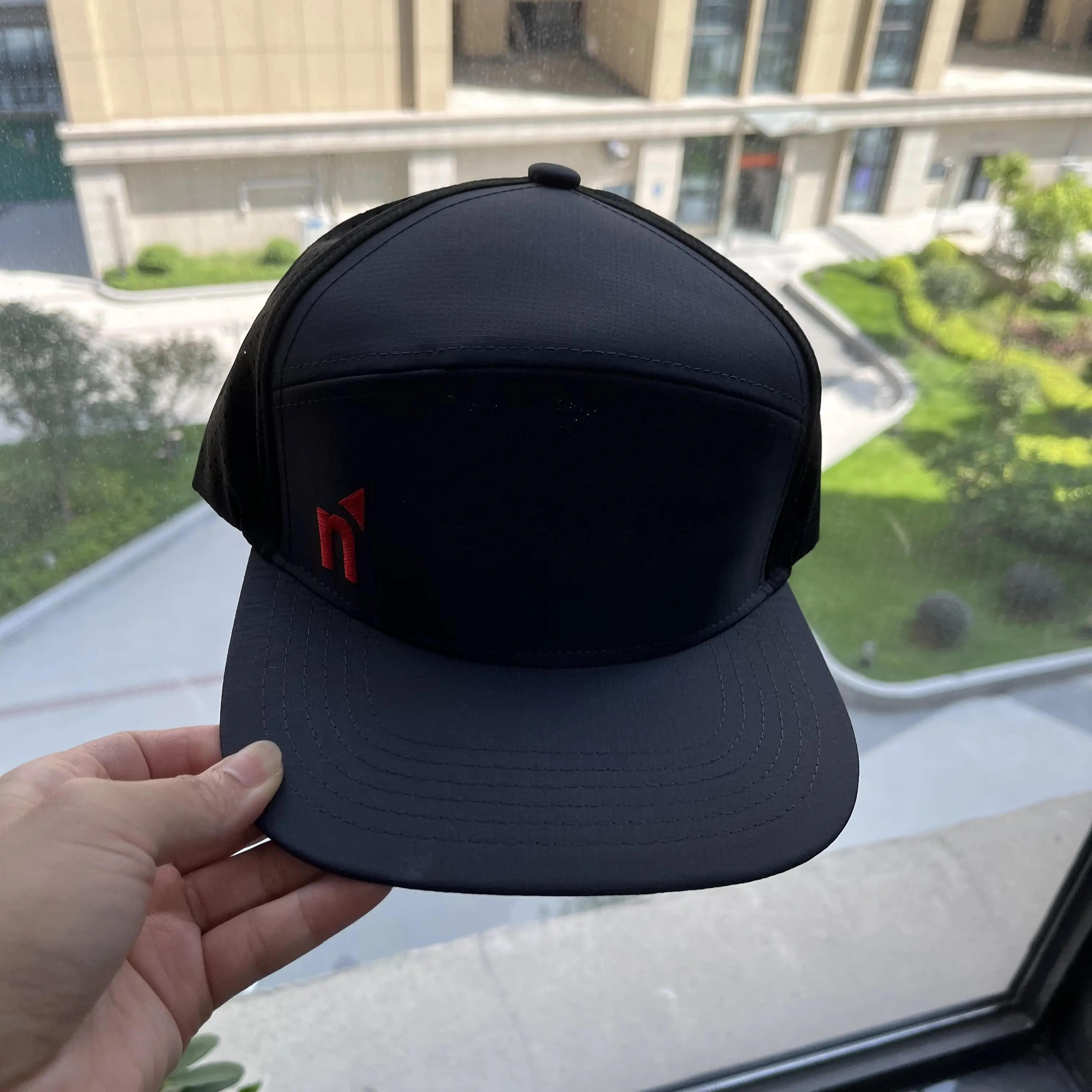 Hs15 Blank Logo Baseball 6 Panel Nonwaterproof Veracap Snapback Laser