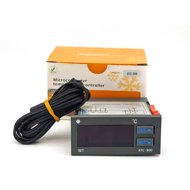 STC-300 Digital Temperature Controller with Sensor Cooling Compressor Delay Alarming for Refrigeration Freezer