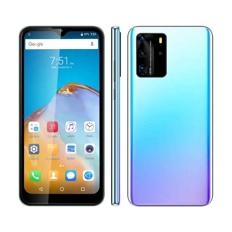 Uniwa P40 Pro 6,53 Pulgadas Quad Core 16gb Cara Desbloqueado Android 3g  Smartphone Celular - Buy 6 Product on Alibaba.com