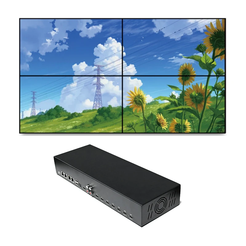 The most up-to-date visual equipment video wall  controller and player with RS232 RS485 LAN HD-IN USB Optical and
