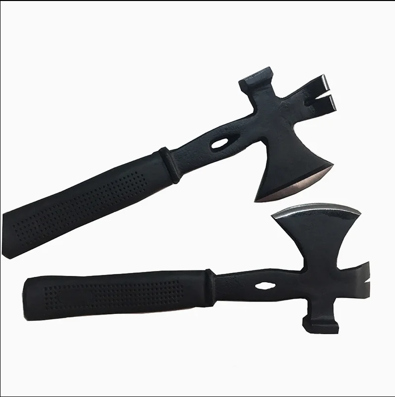 GTYPRO Industrial Grade Multi-Purpose DIY Survival Hatchet Axe Drop Forged Steel Crowbar Pry Bar with Plastic Handle