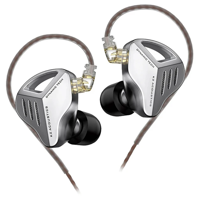 KZ ZVX Earphones Dynamic HIFI Bass Earbuds In Ear Monitor Headphones Sport Noise Cancelling Headset