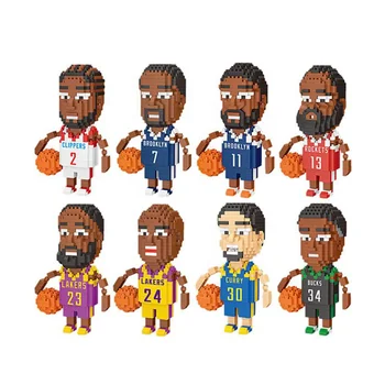 2024 Hot Sale NAB Basketballstar Figures Building Blocks,Series Of Famous Basketball Player,Assembled Toy Gifts For Kids