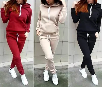 Wholesale Leisure Sports Set for Women's Spring and Autumn New Running Fashion and Western Style Two Piece Set