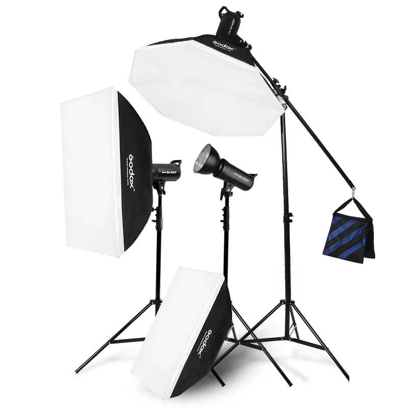 Godox SK400II 1200W プロ写真撮影用照明キット ソフトボックスと