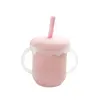 Red straw cup