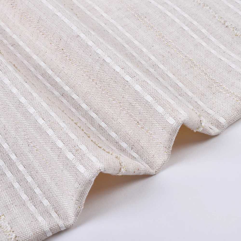 product eco friendly woven fabrics with plain style yarn dyed linen polyester fabric for clothing-7