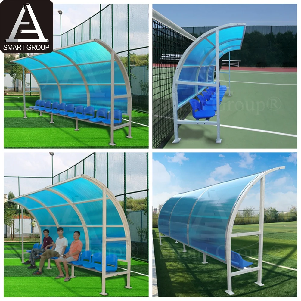 Наружная скамейка для футбольного стадиона, алюминиевые сиденья с крышей для продажи