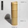 Three-layer bamboo-shaped tea canister