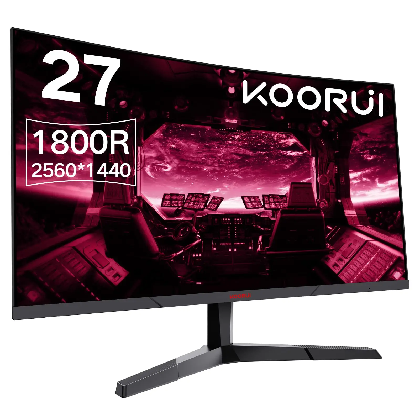 KOORUI 27 Inch Gaming Monitor - 144hz, 1ms Response Time