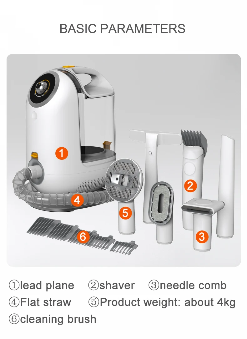 Multifunctional Electric Shaver For Cats And Dogs Hair Aspirator Device