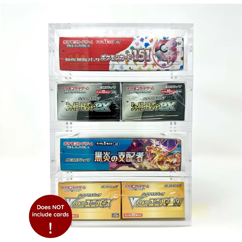 Premium 5mm Acrylic Display Rack for Pokemon Cards