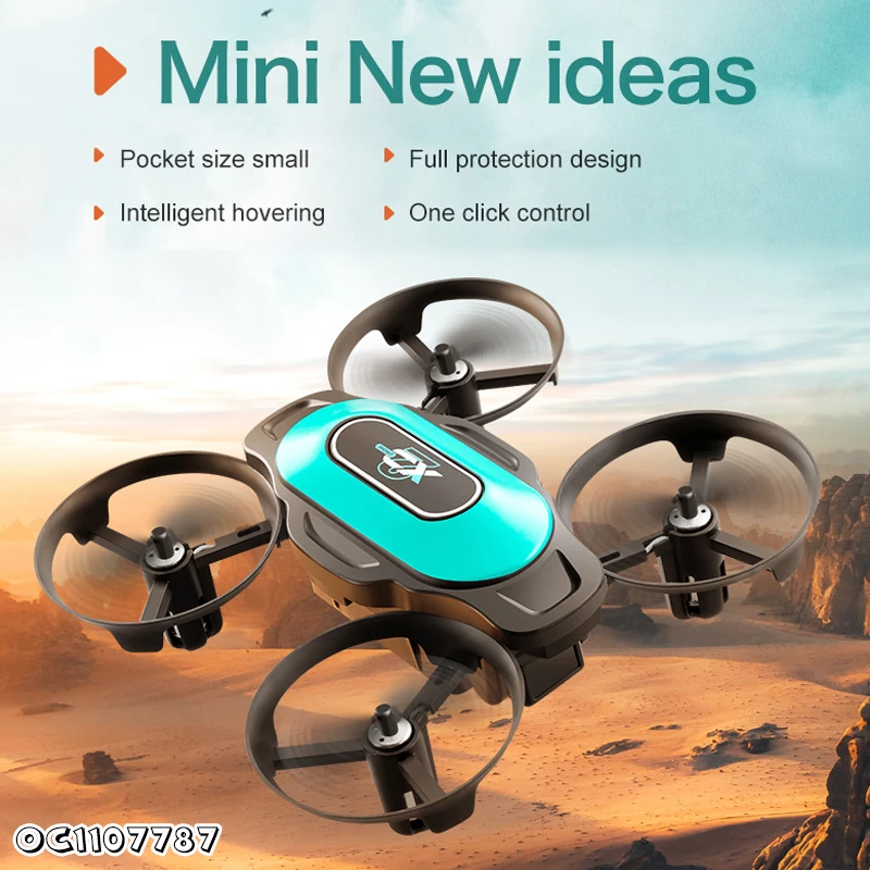 Small Flying Rolling R/C Quadcopter Simple Remote Control Drone Toy for Kids