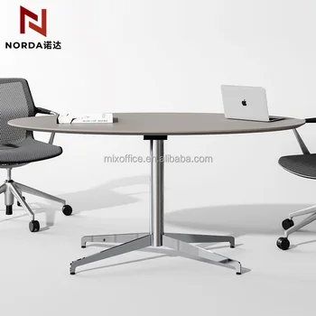 Office Furniture Simple Oval Metal Legs Meeting Table Boardroom Tables Modern Conference Table