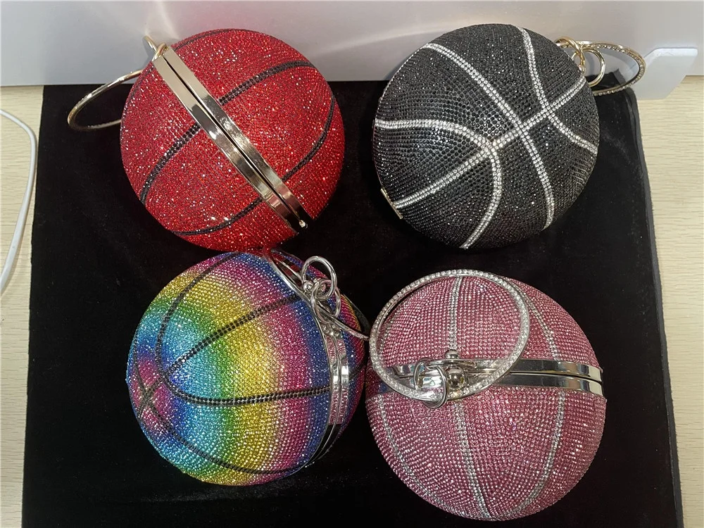 mini crystal diamond basketball purse bling Alibaba