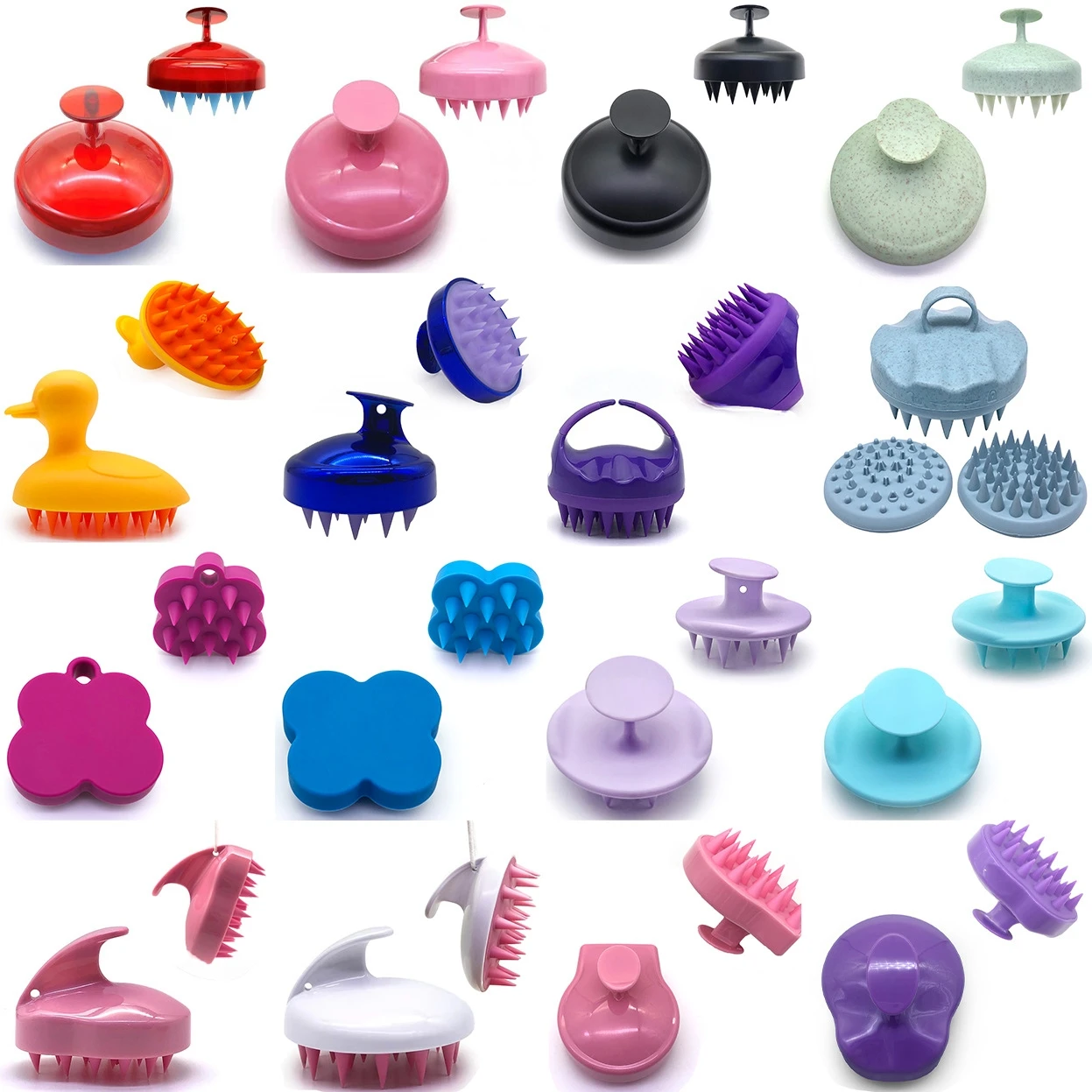 Custom 2 Packs Ecofriendly Wheat Straw Matte Detangler Hair Brush With