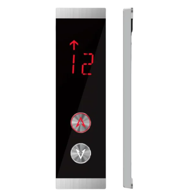 Glass Acrylic Material One/Tow Button Elevator Parts Lop Hop Kone Elevator Landing Door Control Panel Elevator Lop Board
