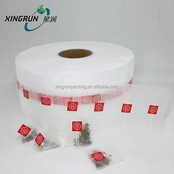 Tea Bag Filter Roll PLA Biodegradable Non Woven Fabric Food Grade Material Roll String With Tag